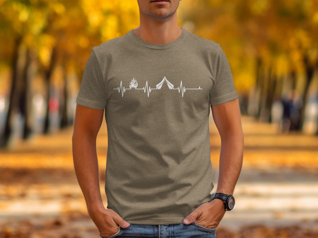 Camping Heartbeat T-Shirt