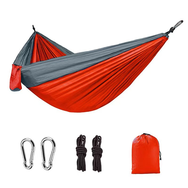 Light Weight, Double Nylon, Hammock + Straps