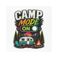 Camp Mode On™ Retro Camper Magnet — Weatherproof
