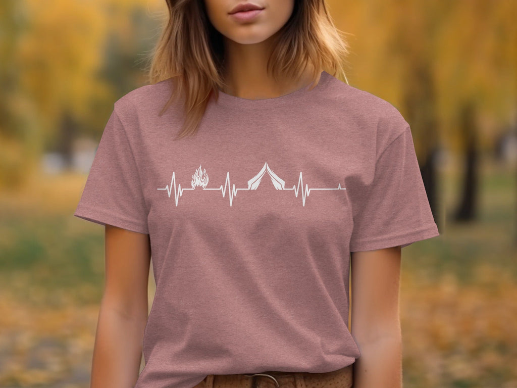 Camping Heartbeat T-Shirt