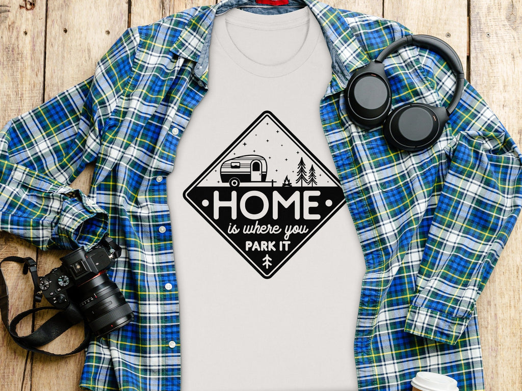 Home Is Where You Park It Camping RV Adventure T-Shirt
