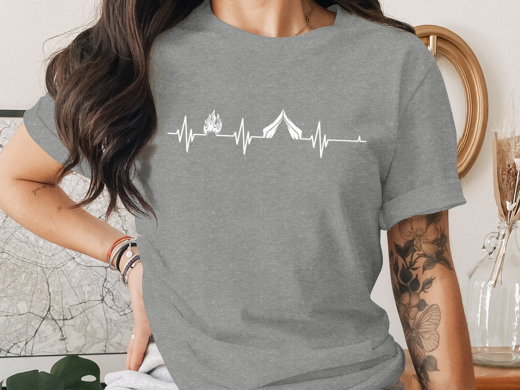 Camping Heartbeat T-Shirt