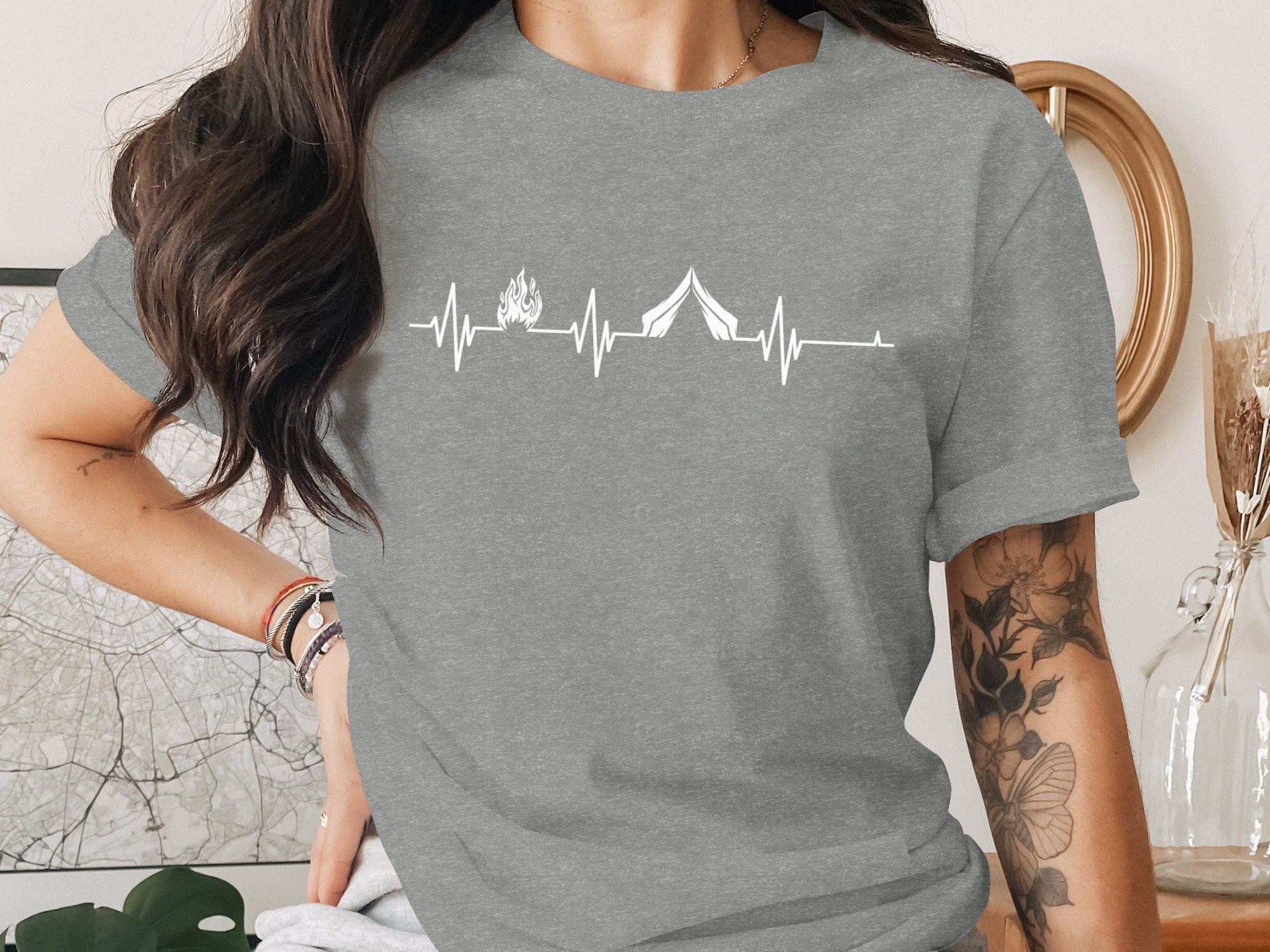 Camping Heartbeat T-Shirt