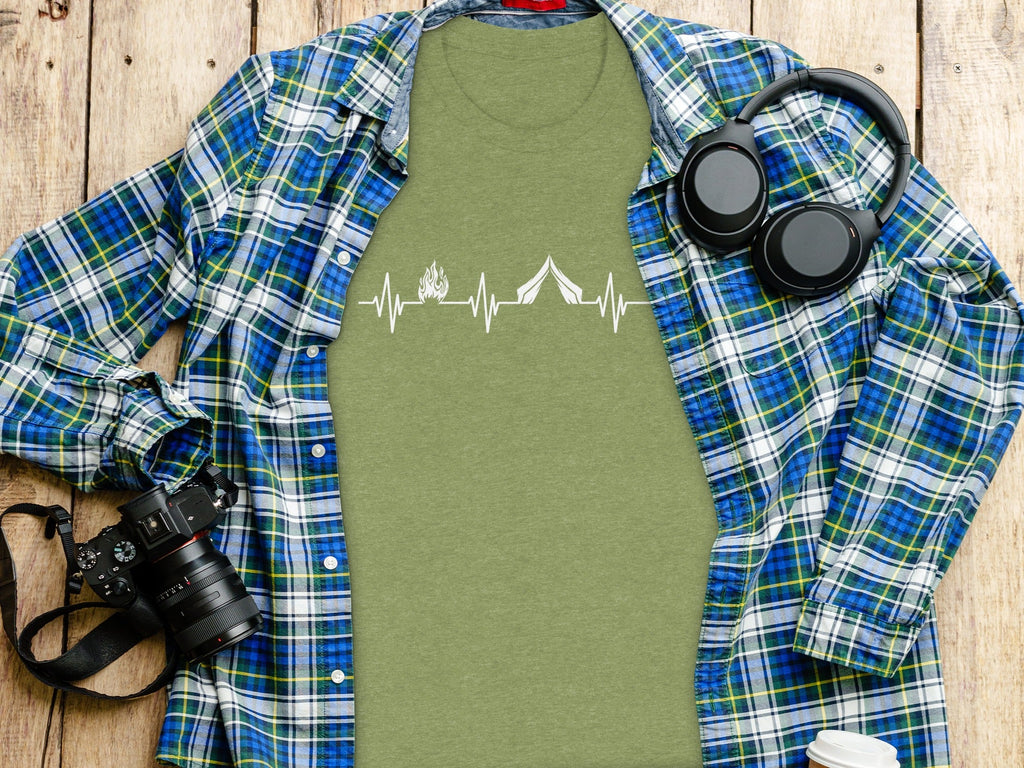 Camping Heartbeat T-Shirt