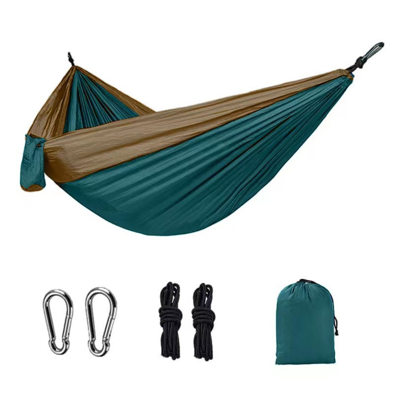 Light Weight, Double Nylon, Hammock + Straps