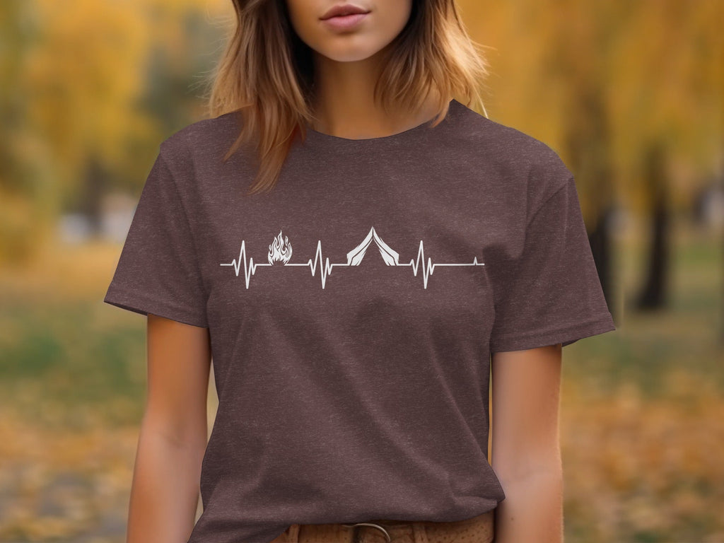 Camping Heartbeat T-Shirt