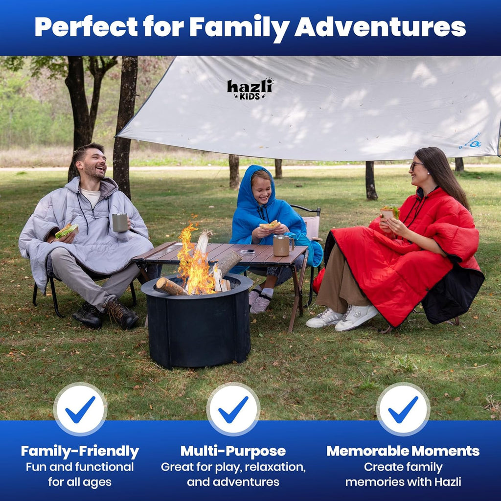 Wearable Poncho Blanket | Hooded | Windproof