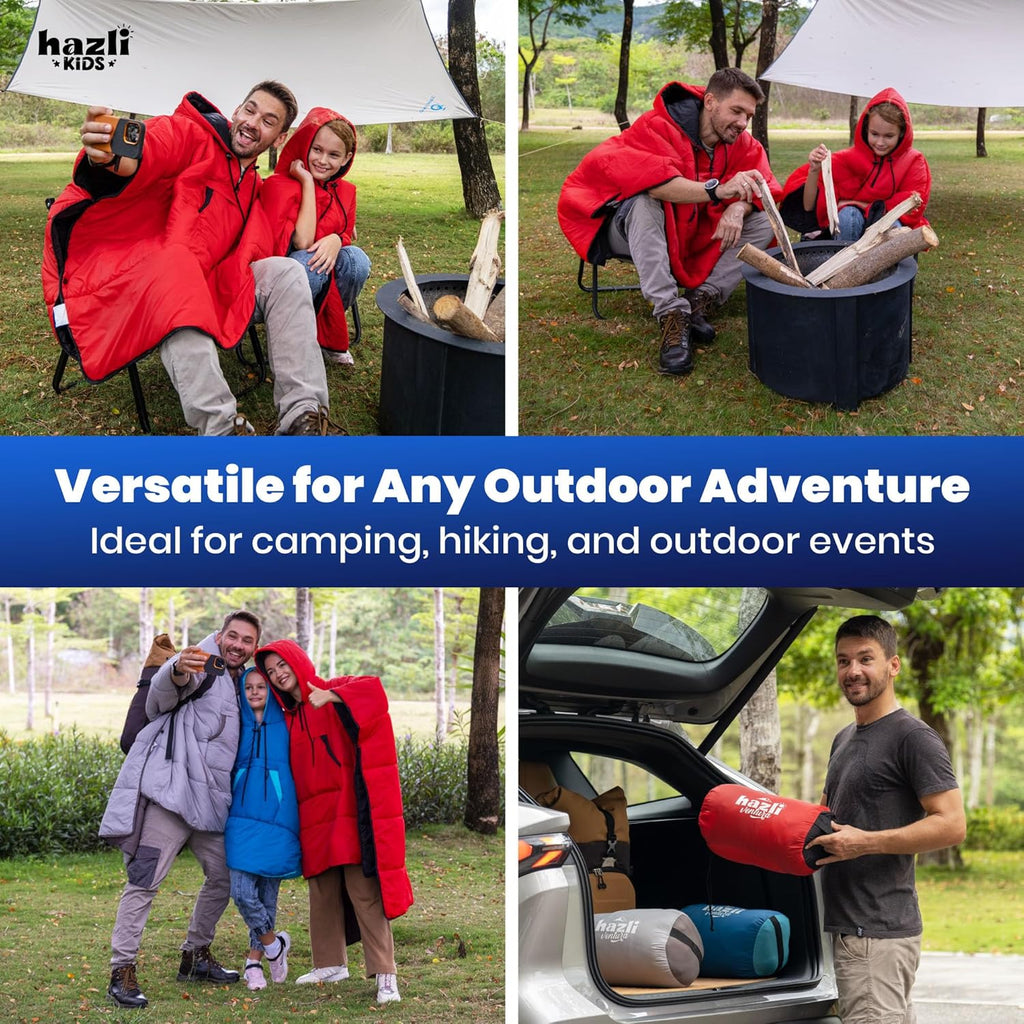 Wearable Poncho Blanket | Hooded | Windproof