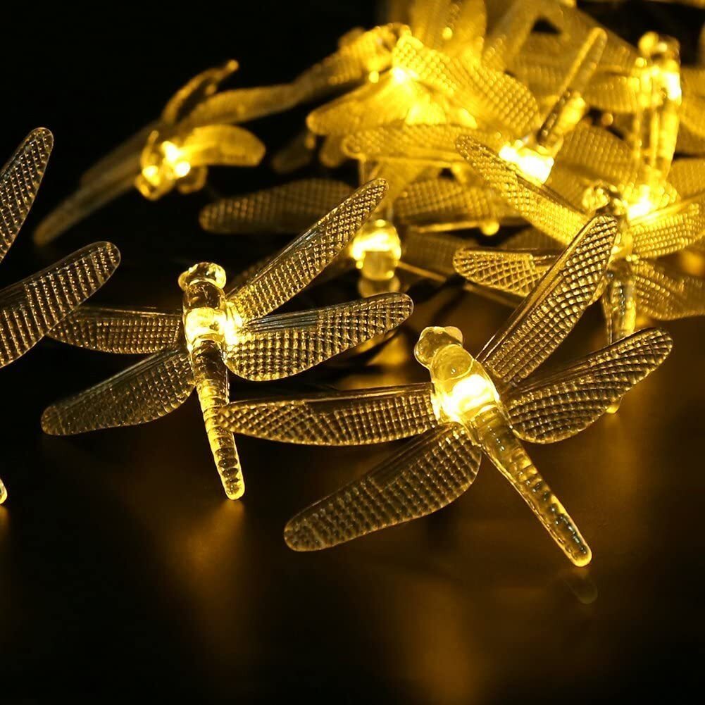 LED Solar String Lights | Dragonflies