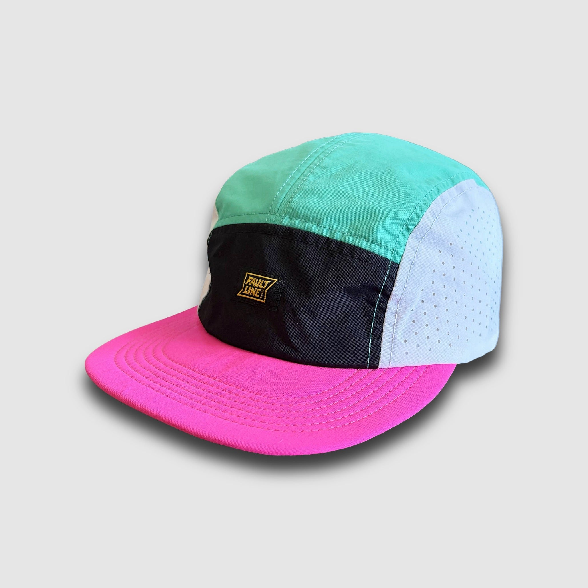 Crushable 5-Panel Hat | Seafoam/Fuchsia