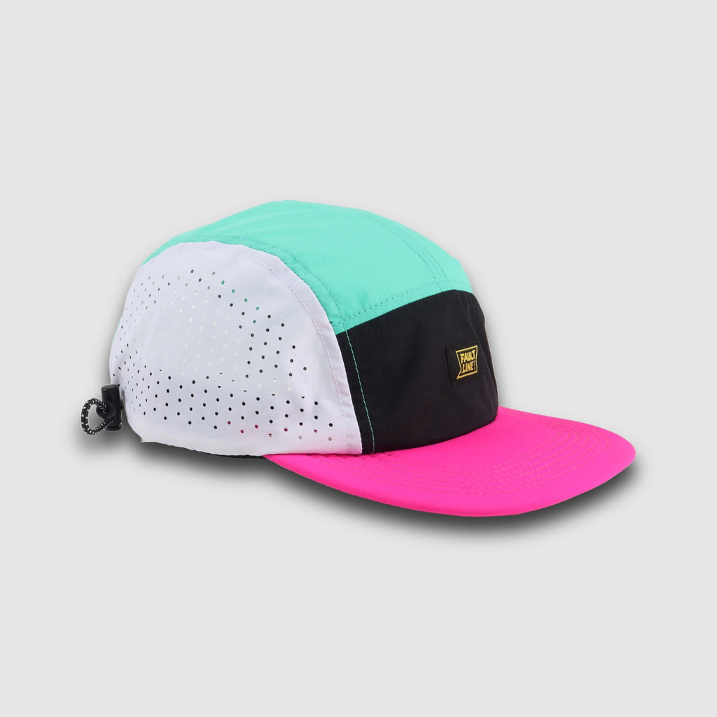 Crushable 5-Panel Hat | Seafoam/Fuchsia