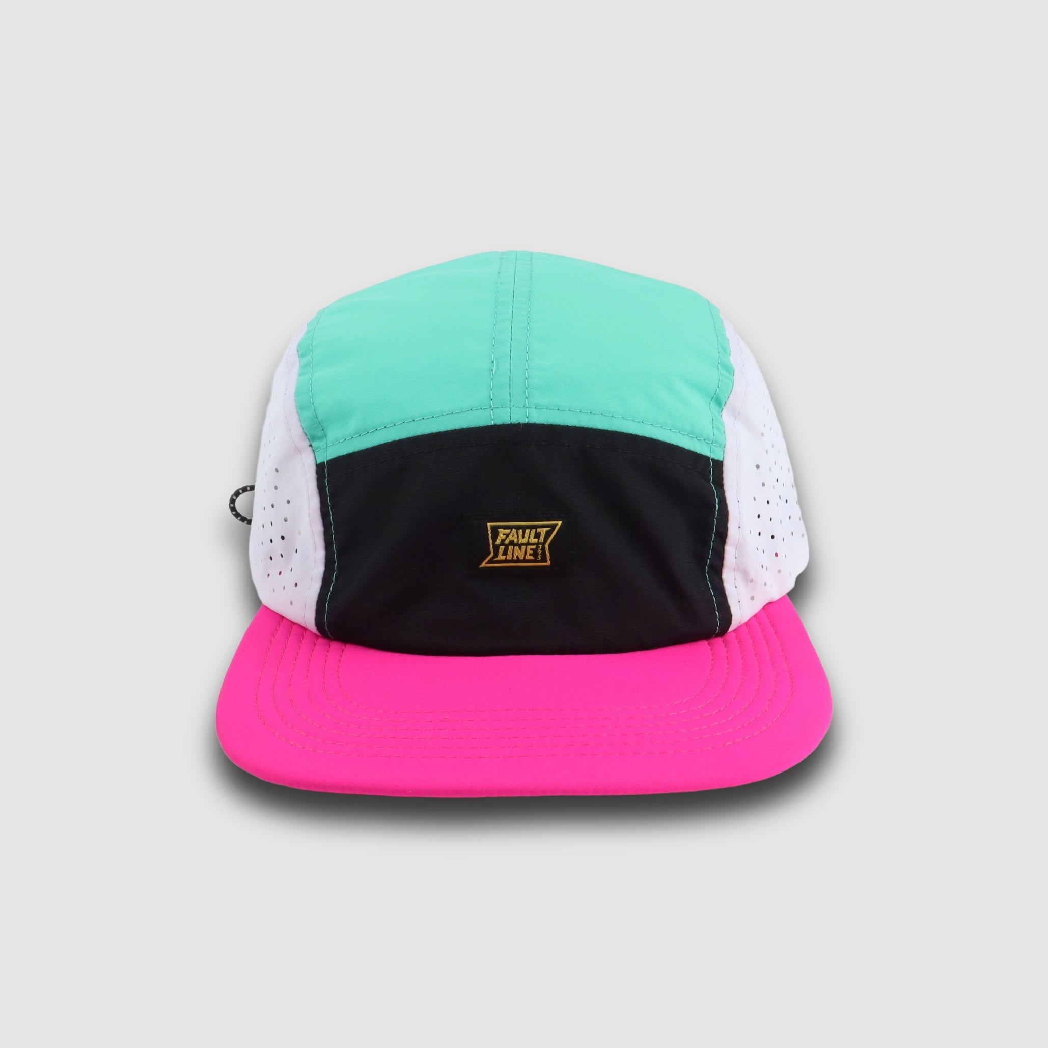 Crushable 5-Panel Hat | Seafoam/Fuchsia