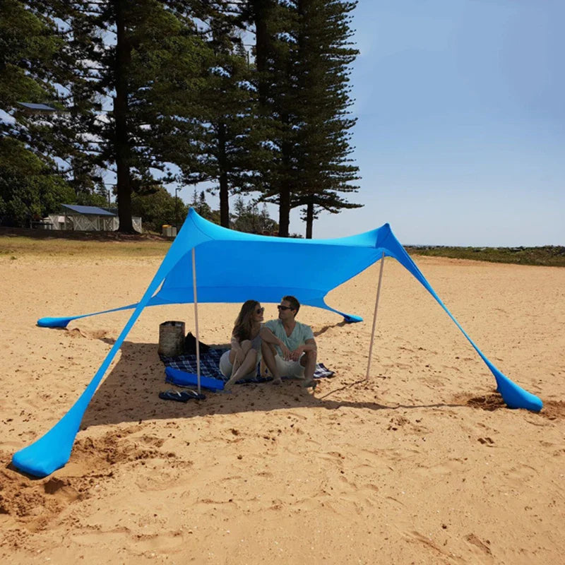 Windproof  UPF50+ Beach Canopy with Tents