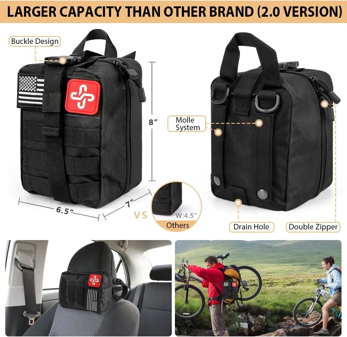 250-Piece Outdoor Survival Kit with First Aid