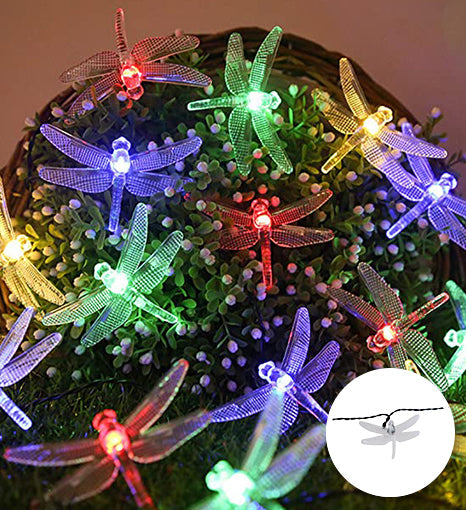 LED Solar String Lights | Dragonflies