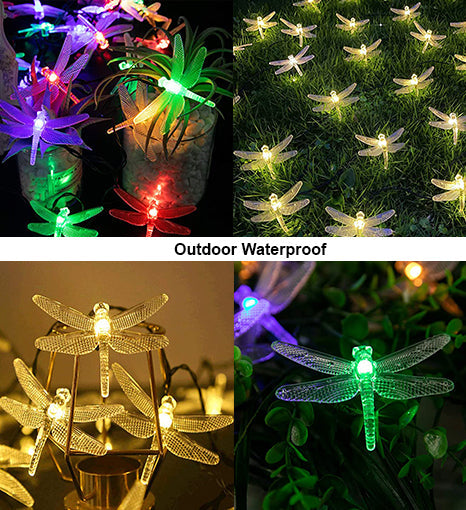 LED Solar String Lights | Dragonflies