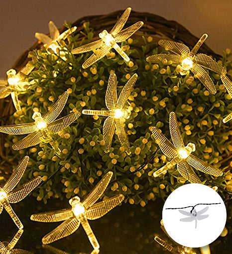 LED Solar String Lights | Dragonflies