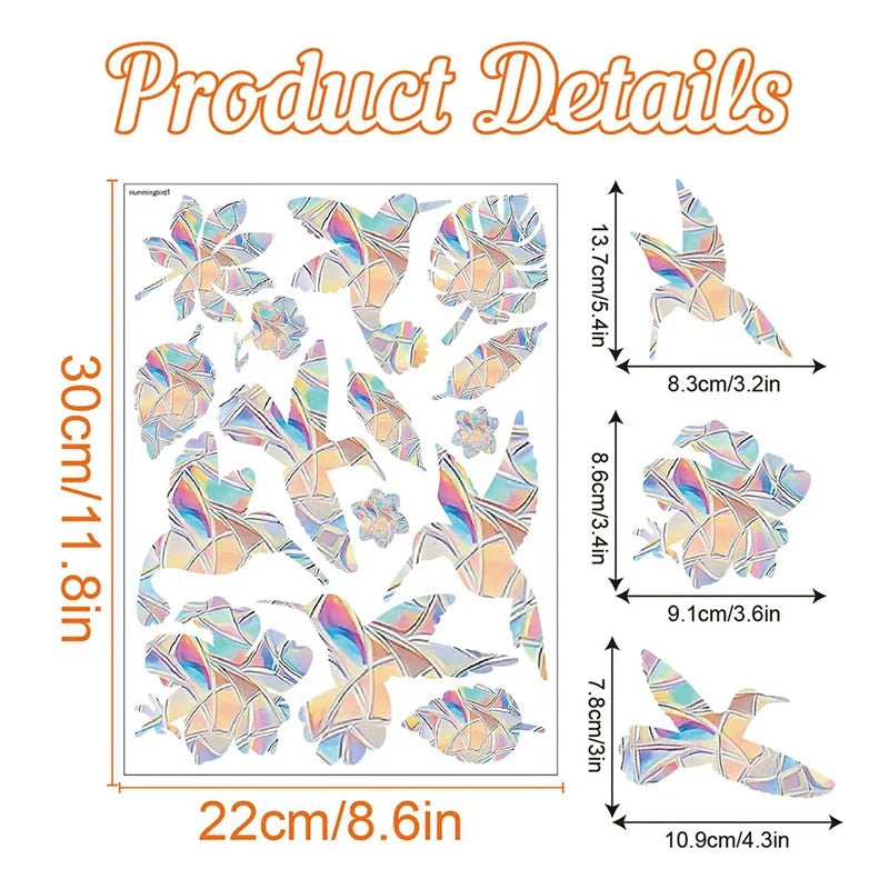 Rainbow Suncatcher Window Stickers – PVC Prism Decals