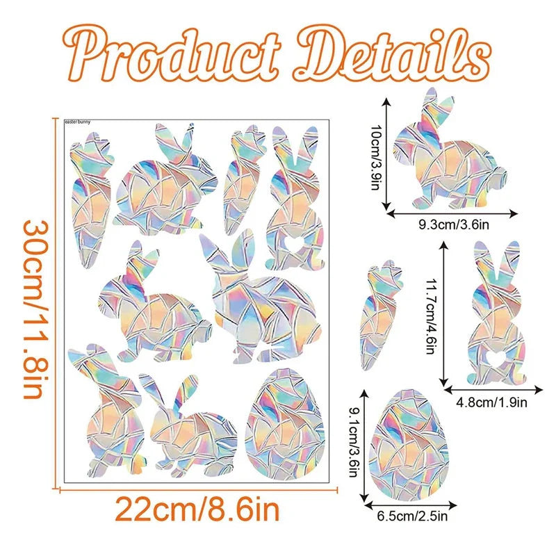 Rainbow Suncatcher Window Stickers – PVC Prism Decals