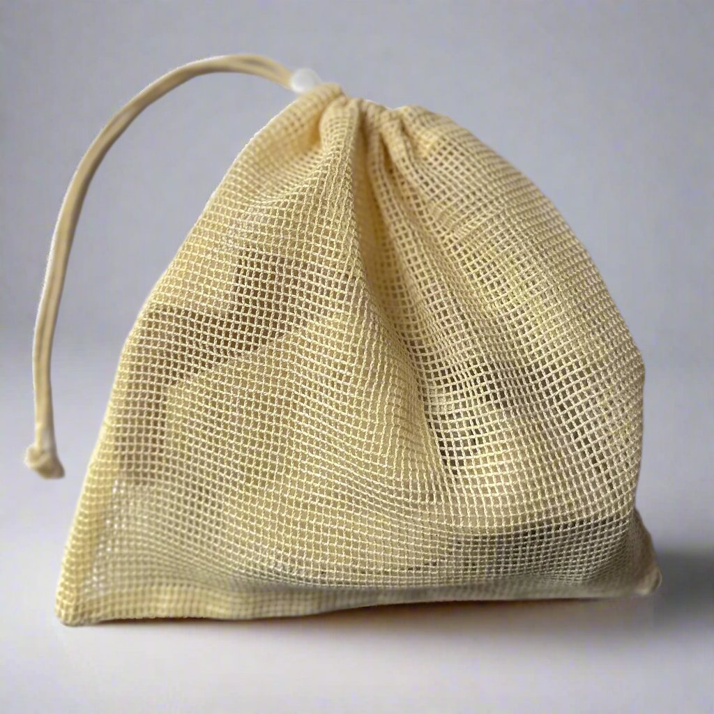 🧺 Cotton Mesh Laundry Bag