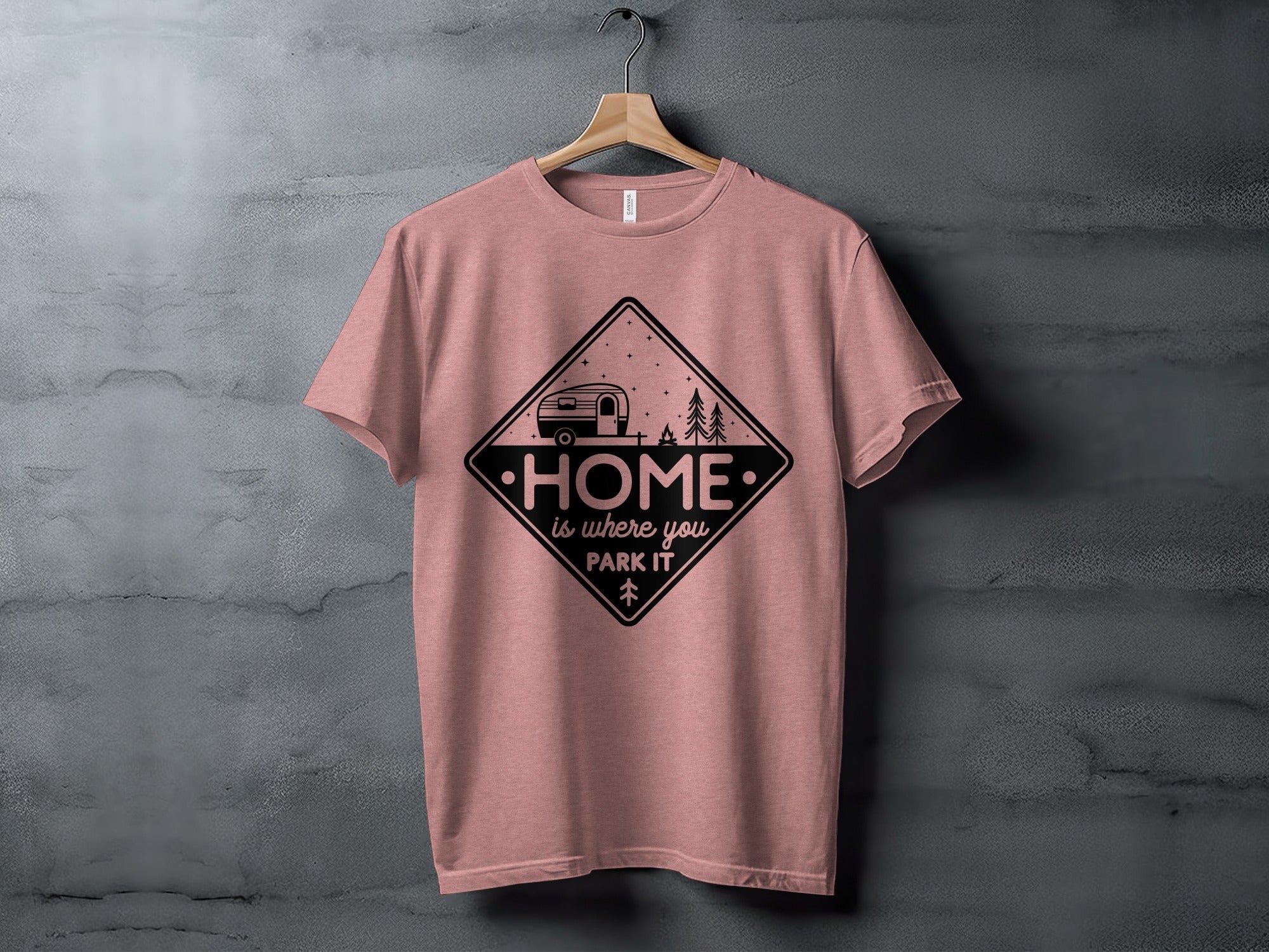 Home Is Where You Park It Camping RV Adventure T-Shirt