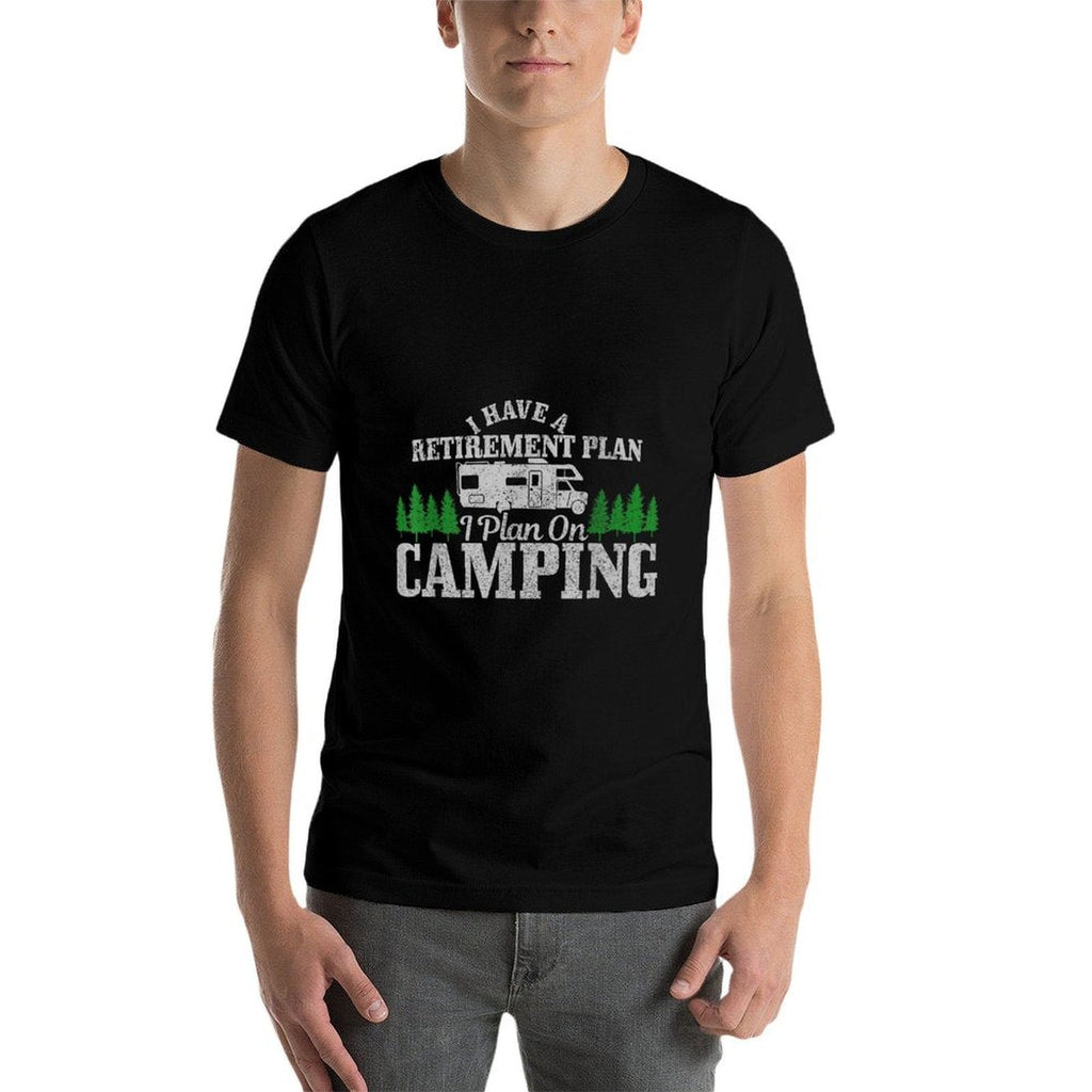 RV Camping Retirement Plan Funny Retired Camper Motorhome Comfortable T-Shirt