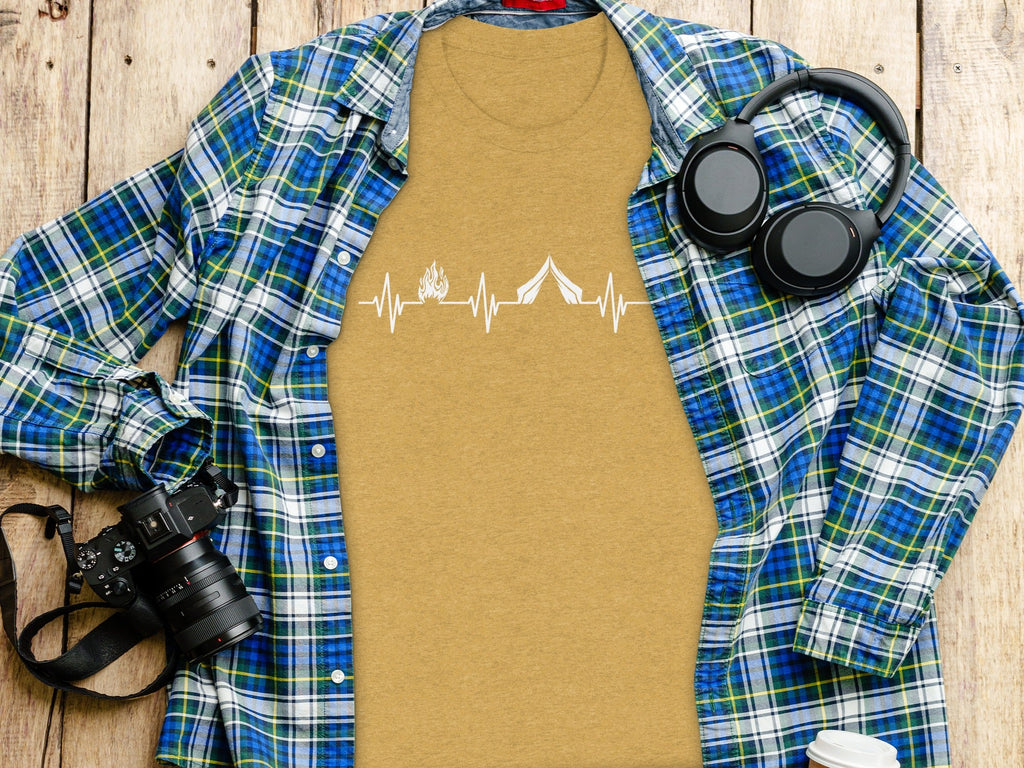 Camping Heartbeat T-Shirt