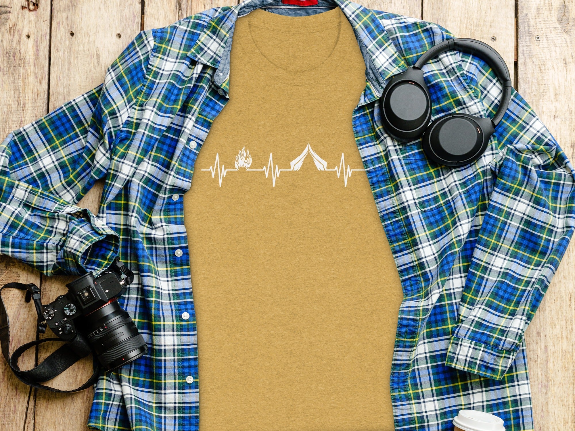 Camping Heartbeat T-Shirt
