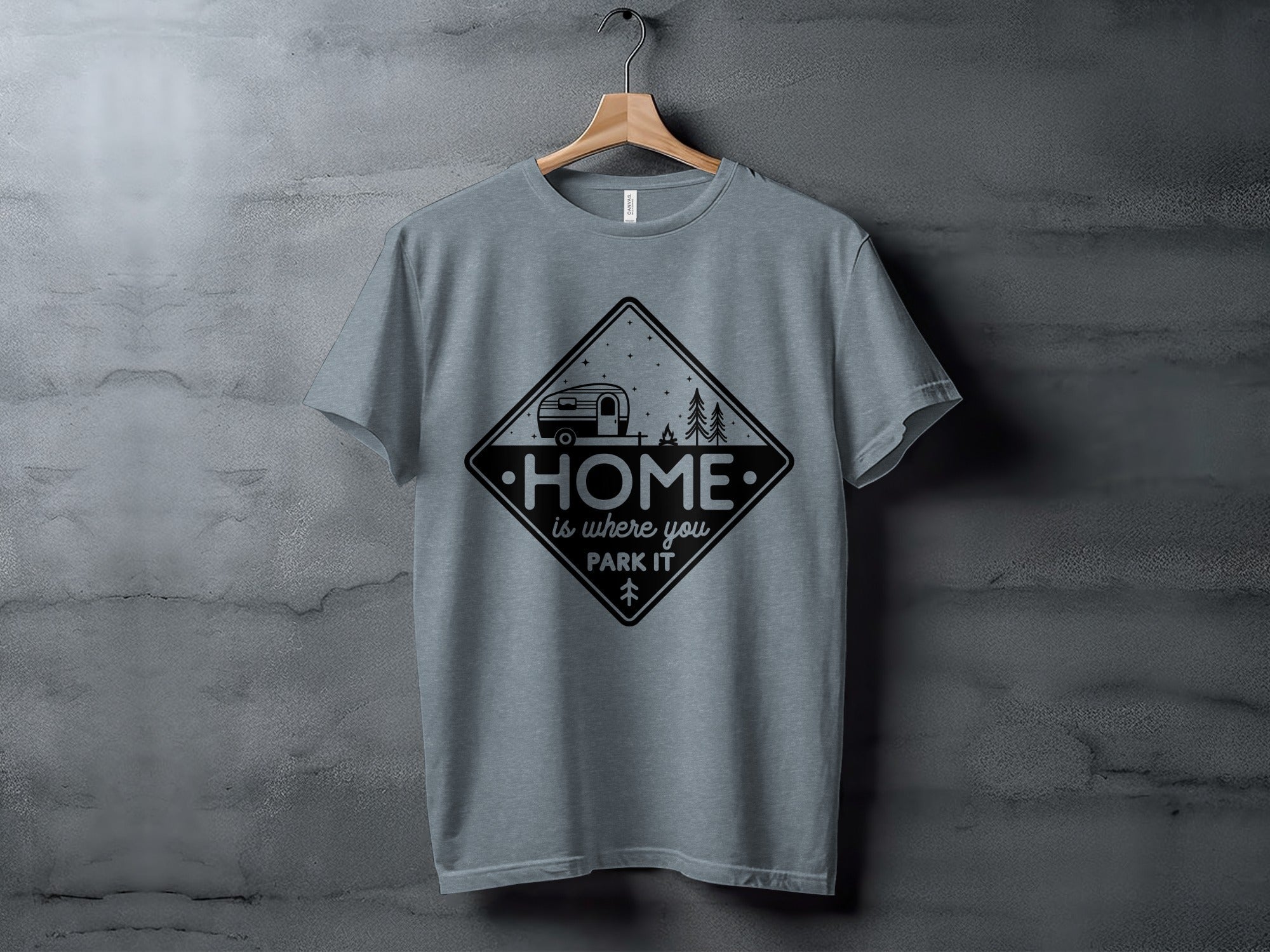 Home Is Where You Park It Camping RV Adventure T-Shirt