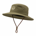 Wilderness Retreat Trail Hat in olive green with embroidered logo