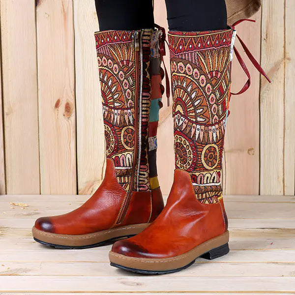 Handmade Genuine Leather Bohemian Boots
