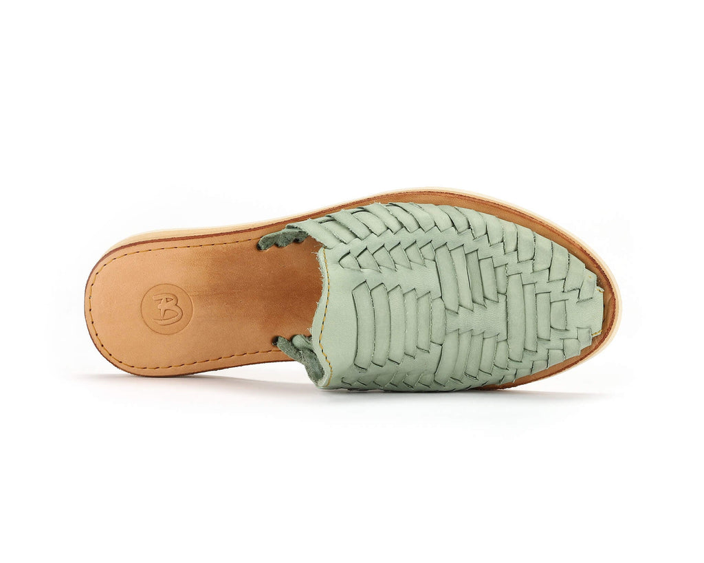 Marbella Huarache Slip-On Teal Shoes