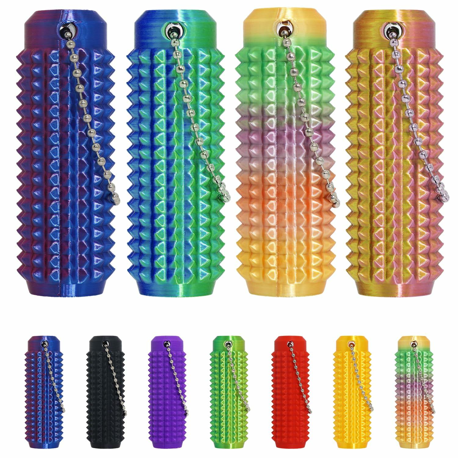 Generic Little Ouchies Pain Stim Fidget Keychain 4PCS Plastic 3D Printed