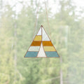 Camping Tent Stained Glass Pattern and PNG